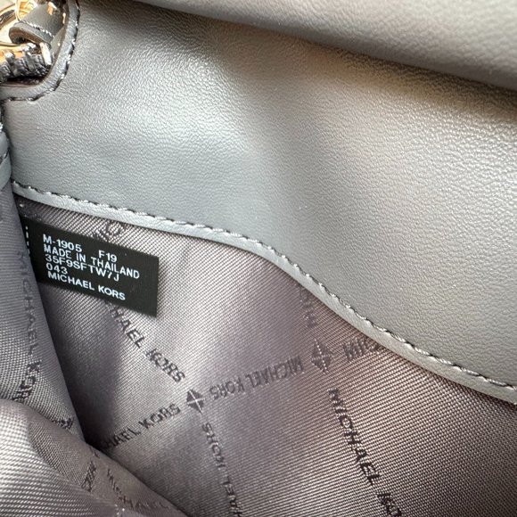 Michael Kors Jet Set Fulton Multifunction Phone Wallet MK Heather Grey Multi - Picture 8 of 10